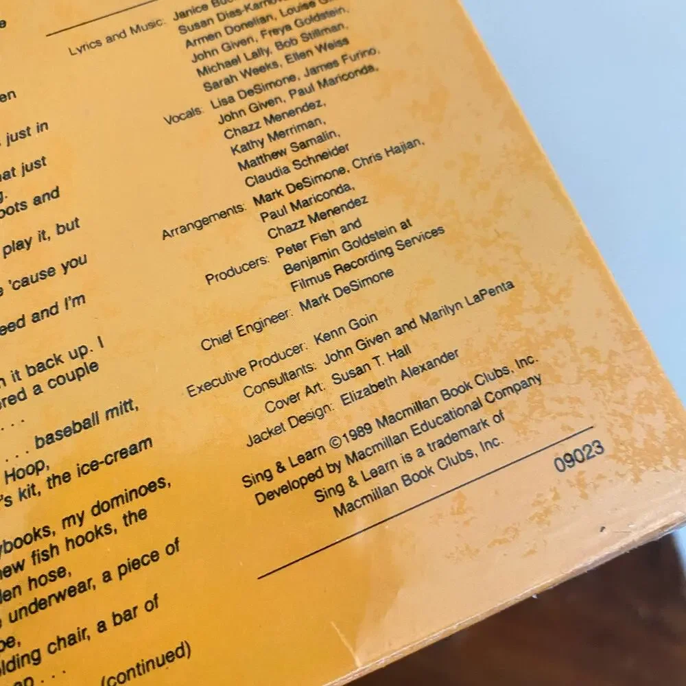 Vintage 1989 Families Sing & Learn Vinyl Record